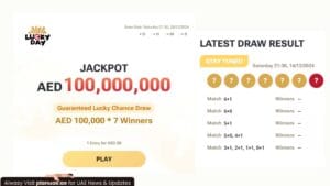 UAE Lottery Draw Results: Big Prize of 100 Million check online