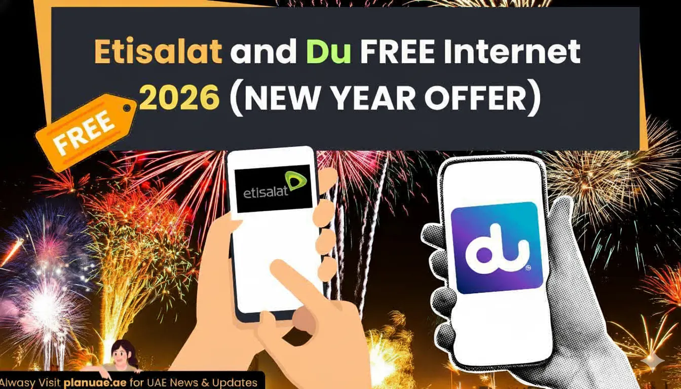 Etisalat and du free internet 2026