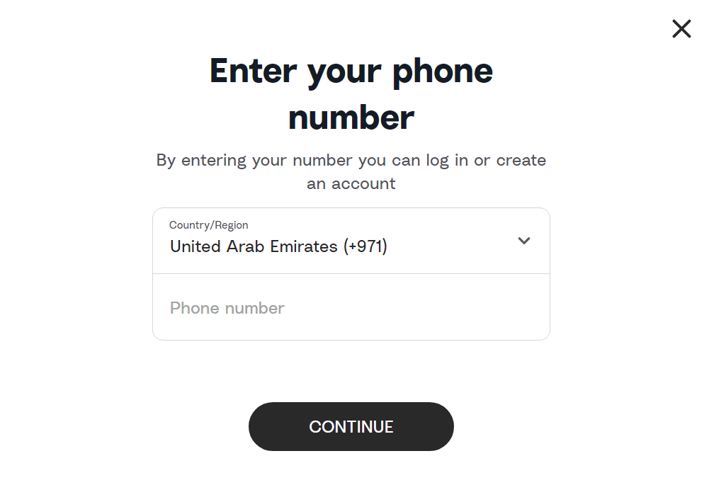 Tabby account login page