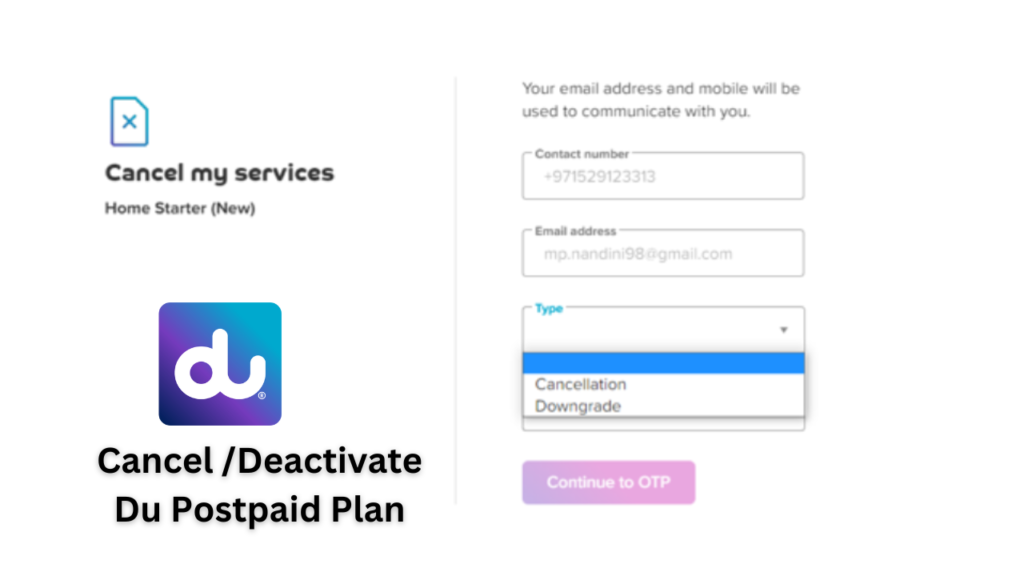 How to cancel DU postpaid plan?