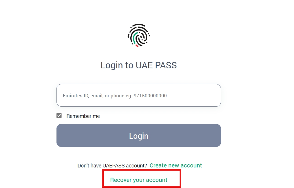 uae pass portal