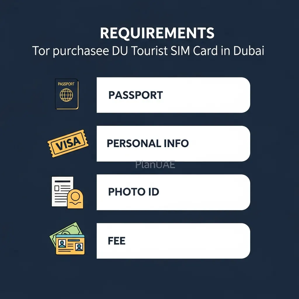 Requirements to Get a DU Prepaid SIM Card