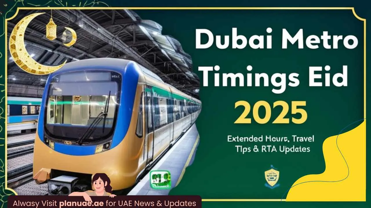 Dubai Metro Timing for Eid Al Adha 2025 (Updated)