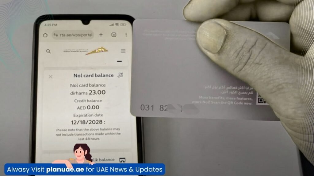 Nol card balance checking from mobile