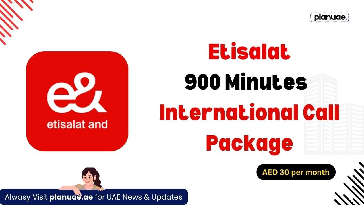 Etisalat 900 International Minutes Package