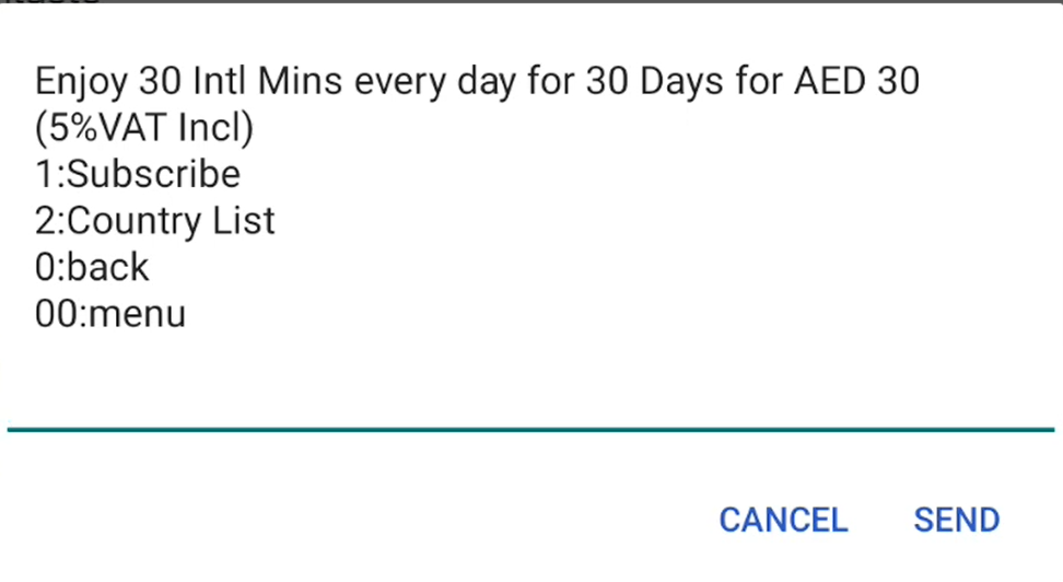 Etisalat 900 International Minutes