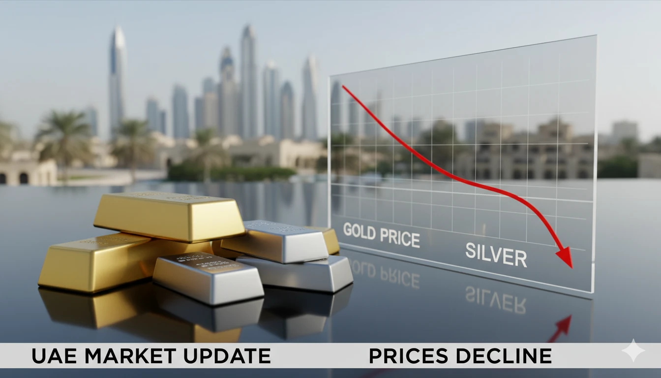 Gold and Silver Prices Minor Dropped on 20 October in UAE