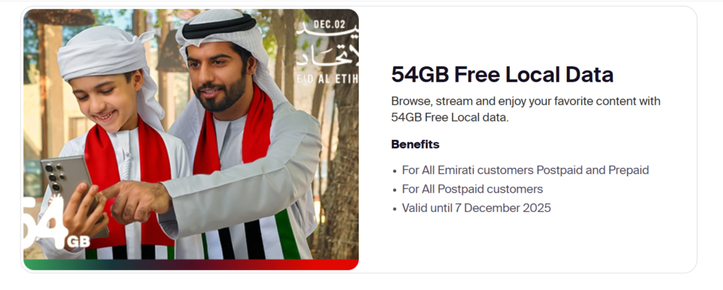 Etisalat 54GB FREE Data 